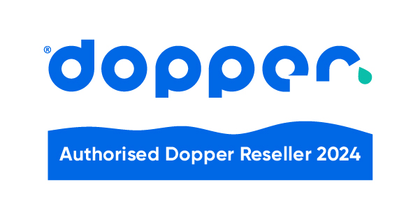 Logo Dopper Authorised Reseller voor bedrukte Doppers