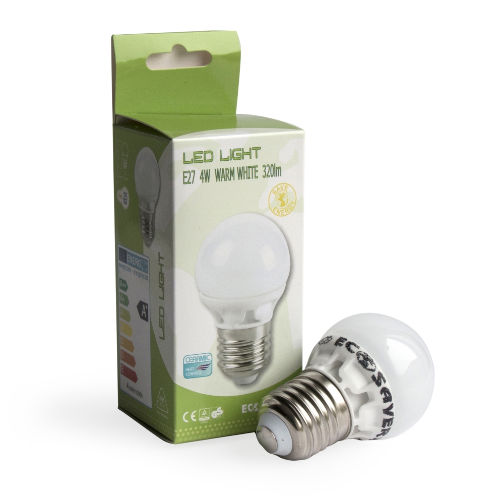 LED-Lampe in einer Verpackung