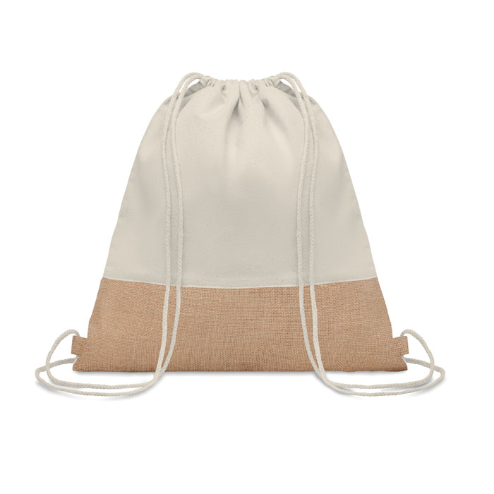 Rucksack Baumwolle mit Jute