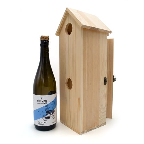 Vogelhaus mit Wein - Bild 1