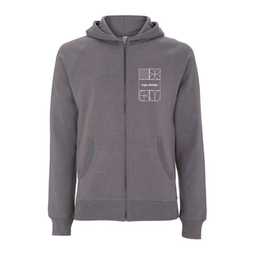 Recycelter Hoodie mit Reißverschluss Unisex - Bild 1