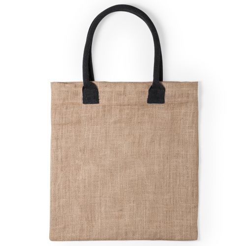 Jute Tasche | farbige Henkel - Bild 1